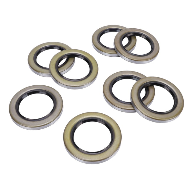 Double Lip Grease Seals, Heavy Duty 8PCS Prevent Leakage Trailer Hub Wheel Grease Seal for Spindles Of Trailer RV