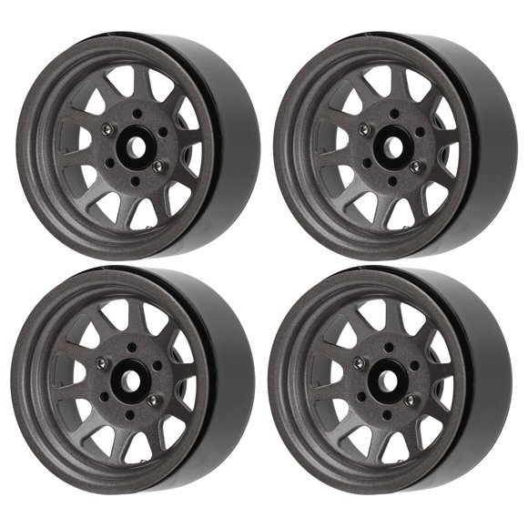 Ensemble de Jantes de Roue RC en Alliage de Zinc, Haute Résistance à l'Abrasion, Réduction, pour Axial SCX10, SCX10 II, SCX10 III, Redcat GEN8