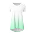 thumbnail image 4 of Tuniques d'Été pour Femmes à Col Rond, Manches Courtes, Coupe Ample, T-Shirts Confortables pour Femmes, Décontractés, Confortables et Fluides, Chemisiers pour Dames, 4 of 5