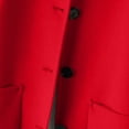 thumbnail image 3 of Children's Wool Trench Overcoat Breasted Lapel, Pea Coat, Long Sleeve, MidLong, with Pockets, 3 of 6