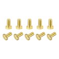 thumbnail image 1 of Unique Bargains Brass Hex Bolts, M4x8mm 10 Pack Fully Thread Grade 4.8 Machine Screws, 1 of 4
