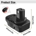thumbnail image 3 of DM18RL Battery Adapter Converter with USB & Type-C Port for Use with R-yobi 18V Lithium Battery Tools, Converts De-Walt 20V Li-ion or Mil-Waukee 18V Li-ion Battery to R-yobi 18V Li-ion Battery, 3 of 10
