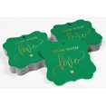 thumbnail image 4 of Inkdotpot Pack Of 100 Made With Love Wedding Paper Tags DIY Craft Bracket Shape Real Gold Foil Hang Tags, 4 of 7