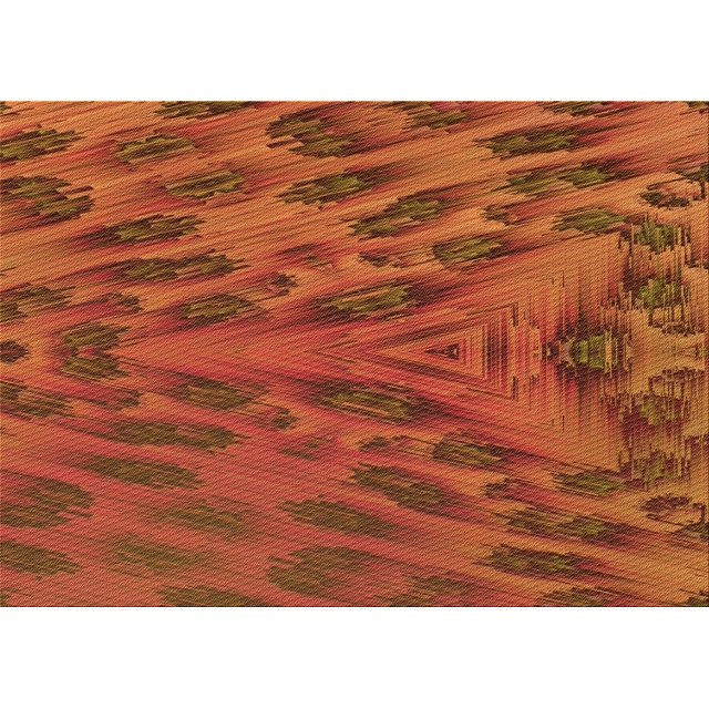 Ahgly Company Machine Washable Indoor Rectangle Transitional Orange Red Orange Area Rugs, 8' x 10'