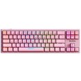 thumbnail image 1 of BAJEAL K71 Wired Mechanical Keyboard 71 Keys Gaming Keyboard with RGB Light Effect Blue Switch Detachable Data Cable Pink, 1 of 8