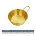 thumbnail image 2 of Dvkptbk A Plates Cooking Snack Seasoning Bowl with Handle, Golden Rice Bowl, Hot and Cold Wine Bowl, Stainless Steel Rice Wine Bowl Kitchen Essentials, 2 of 2