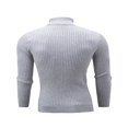 thumbnail image 4 of Men Turtleneck Sweater Pullover Knitted Top Streetwear, 4 of 4