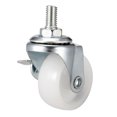 thumbnail image 3 of Unique Bargains 1.5 Inch Swivel Caster Wheels PP Threaded Stem with Brake 44lb Capacity 4 Pcs, 3 of 5
