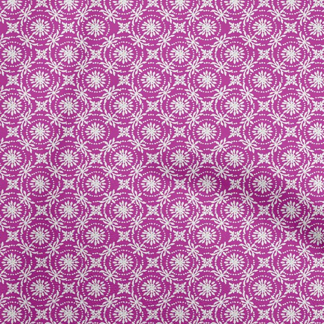 oneOone Cotton Cambric Purple Fabric Block Craft Projects Decor Fabric Printed By The Yard 56 Inch Wide-YC