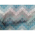 thumbnail image 4 of oneOone Cotton Poplin Teal Blue Fabric Turtle Block Fabric For Sewing Printed Craft Fabric By The Yard 56 Inch Wide, 4 of 4