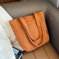 thumbnail image 3 of TopLLC Shoulder Bag Canvas Tote Bag Canvas Bags With Zipper Womens Handbag Women Bag Fashion New Pattern Solid Color Practical Zipper Large Capacity Shoulder pack, 3 of 7