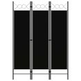 thumbnail image 1 of vidaXL 3-Panel Room Divider Black 120x180 cm, 1 of 4