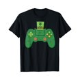 thumbnail image 1 of MIKI St Patricks Day Gamer Shirt Irish Game Controller Gaming Boy Black 4XL, 1 of 2