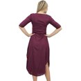thumbnail image 1 of Bimba Robe Longue pour Femme avec Foulard à Franges Imprimé Prune Drapé Maxi Wear-10, 1 of 6
