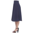 thumbnail image 2 of White Mark Jupe Midi Évasée Tasmin pour Femmes, 2 of 6
