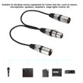 thumbnail image 1 of XLR Adapter Cable, 30cm XLR Female Jack to Dual Male Head Splitter Adapter Audio Mic Extension Cable for, 1 of 7