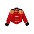 thumbnail image 3 of iiniim Enfants Filles Garçons Veste de Tambour-Major Uniforme de Fanfare à Franges Rouge Tenues de Maître de Piste de Cirque Rouge 14, 3 of 6