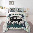 thumbnail image 2 of Erosebridal Camping Car Bedding Full Comforter Set, Camper Down Comforter, Rustic Farmhouse Decor, Breathable 3pcs, 2 of 7