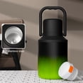 thumbnail image 1 of Sulated Gallon Jug With Handle Stainless Steel Large Double Vacuum Water Bottle For Hot Cold Drinks Wide Mouth Sweat Proof Great For Travel Camping Stainless, 1 of 6