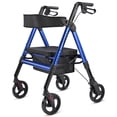 thumbnail image 1 of Yescom Déambulateur à Roulettes avec Siège, Produits d'Assistance aux Aînés, Déambulateur Bariatrique Vertical pour Aînés, Bleu, 1 of 9