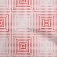 thumbnail image 1 of oneOone Cotton Poplin Red Fabric Geometric Fabric For Sewing Printed Craft Fabric By The Yard 56 Inch Wide, 1 of 4