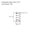 thumbnail image 3 of Unique Bargains 5mm x 0.5mm x 10mm 304 Stainless Steel Compression Spring 7.8N Load Capacity 20Pcs, 3 of 4