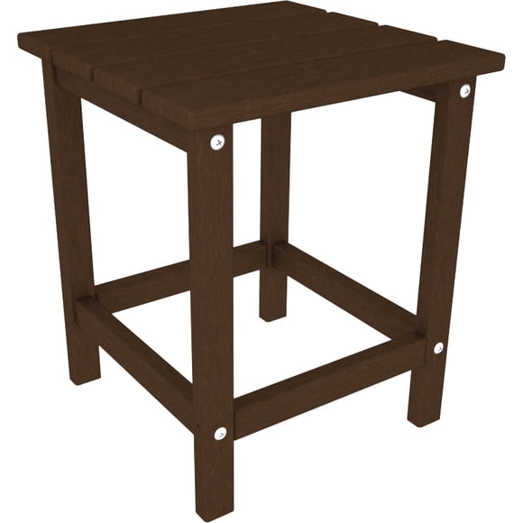 POLYWOOD ECT18MA Long Island 18" Side Table, Mahogany