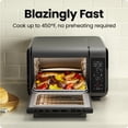 thumbnail image 2 of Chefman EasyAir 15 Qt. Toaster Oven Air Fryer, 5 Cooking Functions & 450°F Max Temperature – Black, 2 of 7