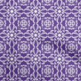 thumbnail image 1 of oneOone Velvet Violet Fabric Asian Block Floral Craft Projects Decor Fabric Printed By The Yard 58 Inch Wide, 1 of 4