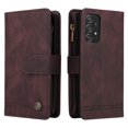 thumbnail image 3 of Case for Samsung Galaxy A52 5G Cover Zipper Pocket Wallet Case Magnetic Protective - Braun, 3 of 5