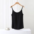 thumbnail image 2 of Birdeem Blouse pour Femme Unie Décontractée Mode Col Rond Régulière Sans Manches Hauts de Nuit, 2 of 12