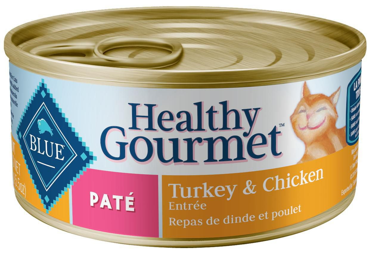 BLUE Healthy Gourmet Repas de dinde et poulet pâté pour chats