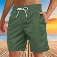 thumbnail image 1 of Soki Men's Casual Beach Shorts Clearance Drawstring Shorts With Pocket, 1 of 4