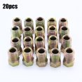 thumbnail image 2 of 20 Pcs Écrous de Tube Évasés Inversés 3/8-24 Compatibles avec Conduite de Frein de Tube 3/16 Po, 2 of 8