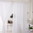 thumbnail image 2 of 2pcs Sheer Net Curtains Panels Drop Modern Eyelet Plain Solid Filtering Window Drapes for Bedroom Livingroom Home, 2 of 5