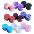thumbnail image 1 of BodyJ4You 18 Pieces Natural Stone Ear Plugs Kit Saddle Style Stretchers Gauges Set 00G (10mm), 1 of 6