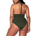 thumbnail image 3 of Pisexur Womens Plus Size Bikini High Waisted Swimsuits Two Piece Bathing Suits Tummy Control Swimwear, 3 of 6