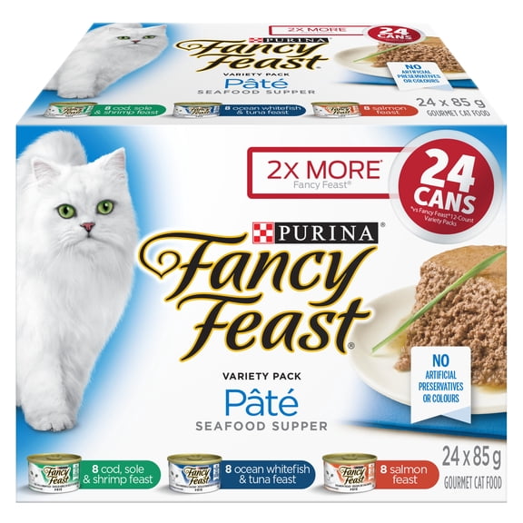 Fancy Feast Assortiment Pâté Festin aux Fruits de Mer Nourriture pour Chats