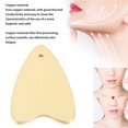thumbnail image 3 of Gua Sha Tool, Copper Reliable Metal Facial Gua Sha Tool Portable  for Face, 3 of 8