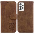 thumbnail image 2 of Compatible with Samsung Galaxy A52S 5G Embossed Cute Tiger Flip Folio Wallet Case Card Pocket Holder Cover, 2 of 5