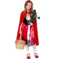 thumbnail image 1 of HAWEE Robe de Petit Chaperon Rouge pour Femmes et Filles, Costumes de Cosplay de Noël avec Cape, Costume pour Adulte et Tenue de Robe de Conte de Fées pour Enfants, 1 of 4