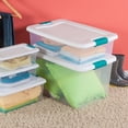 thumbnail image 4 of Sterilite 32 Quart Clear Plastic Stackable Storage Box Container (6 Pack), 4 of 10