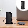 thumbnail image 1 of Chmadoxn Chargeur USB Multi-Interface 30W Charge Rapide 4 Ports USB+2 Ports Type-C 5V4A Support de Bureau Chargeur Multifonction station d'Accueil ABS, 1 of 6