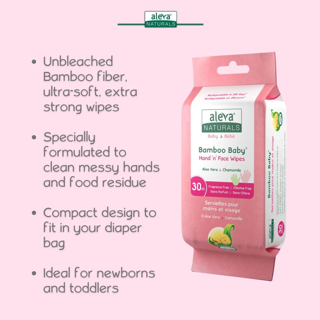 Aleva Naturals Bamboo Baby Hand 'n' Face Wipes Value Pack