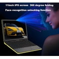 thumbnail image 3 of T&C 11" Inch Touch Screen windows 11 Laptop Computer with Facial Recognition & Backlit keyboard powered by INTEL N100 quad core, 8gb ram + 128gb rom, HDMI, Camera, Bluetooth, USB, Wi-Fi., 3 of 12