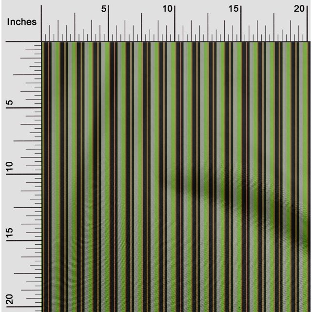 oneOone Rayon Light Green Fabric Stripes Craft Projects Decor Fabric Printed By The Yard 56 Inch Wide