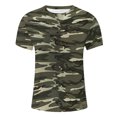 thumbnail image 5 of Soldes de la Fête des Pères! T-Shirts Camouflage pour Hommes T-Shirts Graphiques, Chemises Graphiques pour Hommes Tendance, Chemises d'Été Décontractées pour Hommes à Manches Courtes à Enfiler, T-shirt Imprimé à Col Rond Décontracté pour Hommes, 5 of 5