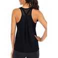 thumbnail image 1 of Hauts d'Entraînement pour Femmes Débardeurs Racerback en Forme en Vrac pour Femmes Débardeurs de Course de Réservoir Musculaire Sans Dos en Maille, 1 of 2
