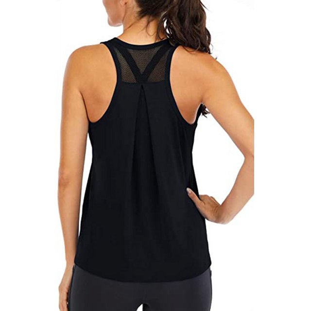Hauts d'Entraînement pour Femmes Débardeurs Racerback en Forme en Vrac pour Femmes Débardeurs de Course de Réservoir Musculaire Sans Dos en Maille