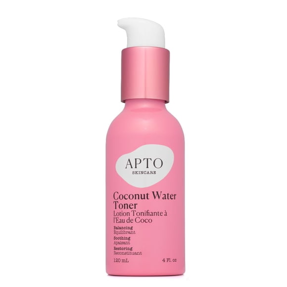 APTO Skincare Tonique à l'eau de Coco et à l'acide Lactique, Végan & Non Testé sur des Animaux, 4 fl. oz.